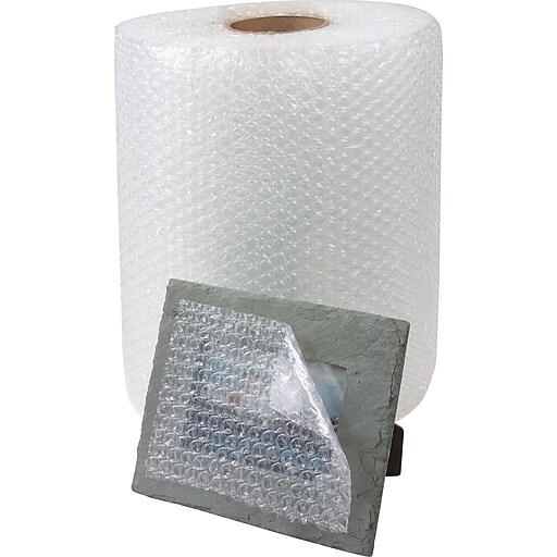 3/16" Adhesive UPS Approved Bubble Roll with Dispenser, 12" x 175