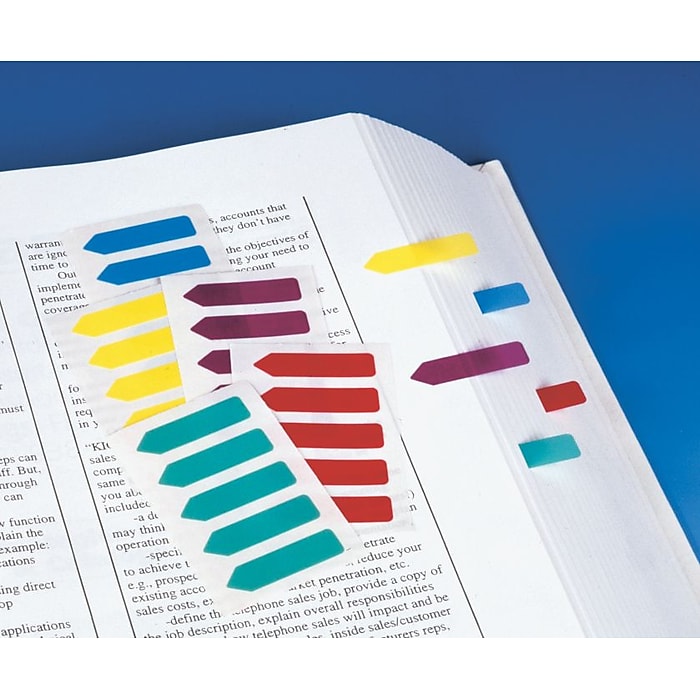 Redi-Tag® Mini Arrow Page Flags, Blank, Assorted Colors, 1 1/4