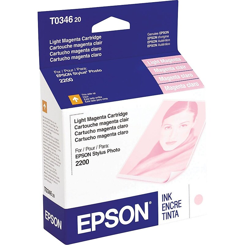Epson T34 Light Magenta Standard Yield Ink Cartridge image 1