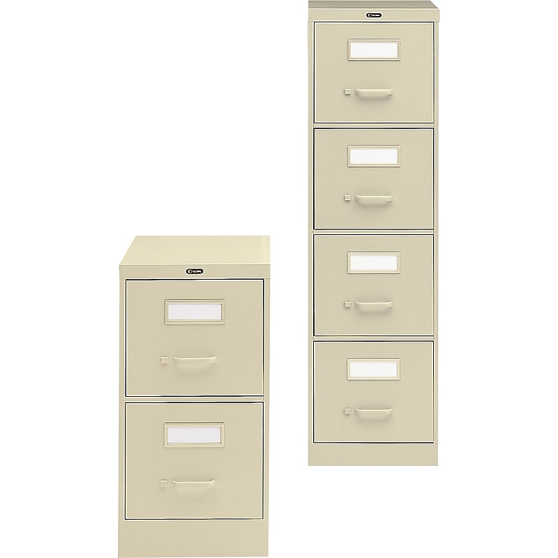 Global 2-Drawer Vertical File Cabinet, 25"D (P25-201) image 1