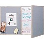 Ghent VisuALL PC Whiteboard Cabinet with Fabric Bulletin Board Exterior Doors, Gray (41302)~#|#~s0049260_sc7