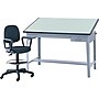 Safco® Precision 4-Post Drafting Tabletop, Green, 1"H x 60"W x 37 1/2"D~#|#~s0049322_sc7