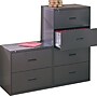 HON 400 Series 2-Drawer Lateral File Cabinet, Letter/Legal Size, Lockable, 28.375"H x 30"W x 19.25"D, Charcoal (HON432LS)~#|#~s0050242_sc7