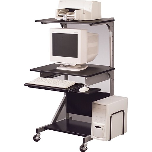 Balt 42551 Alekto Compact Sit & Stand Workstation, Gray Staples