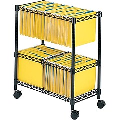 上品な Cart File Mobile Metal 2-Shelf Safco with Wheels Swivel トップス
