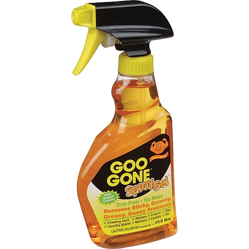 Goo Gone® Stain Remover Spray Gel , 12 oz. Staples