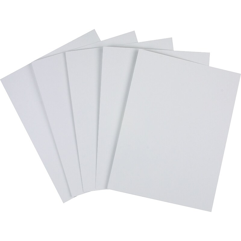 Wausau Paper Vellum Bristol 67 lb. Cardstock Paper, 8.5" x 11", Gray, 250 Sheets/Pack (82341) image 1