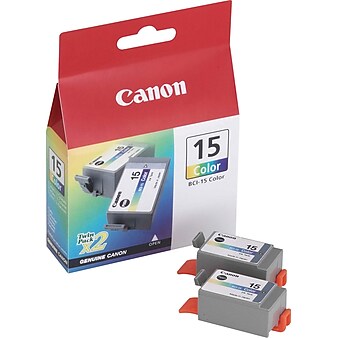 Canon 15 Color Standard Yield Ink Cartridge, 2/Pack (8191A003)