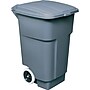 Rubbermaid Brute Plastic Outdoor Trash Can, 50 Gallon, Gray (FG9W2700GRAY)~#|#~s0054829_sc7