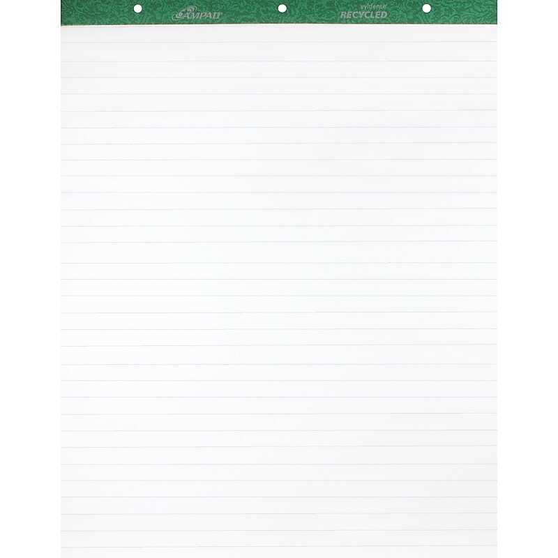 Evidence Easel Pad, 27" x 34", Lined, 50 Sheets/Pad, 2 Pads/Carton (24-034R) image 1