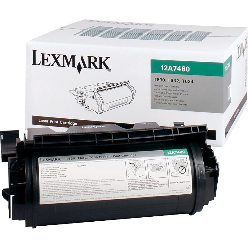 Lexmark 12A7460 Black Standard Yield Toner Cartridge image 1
