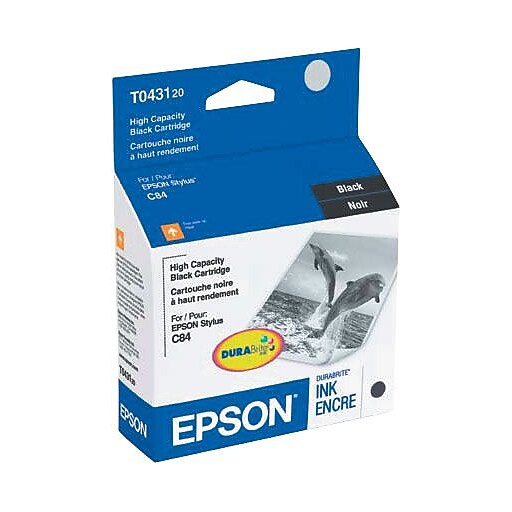 Epson 43 Black Ink Cartridge (T043120), High Yield at Staples