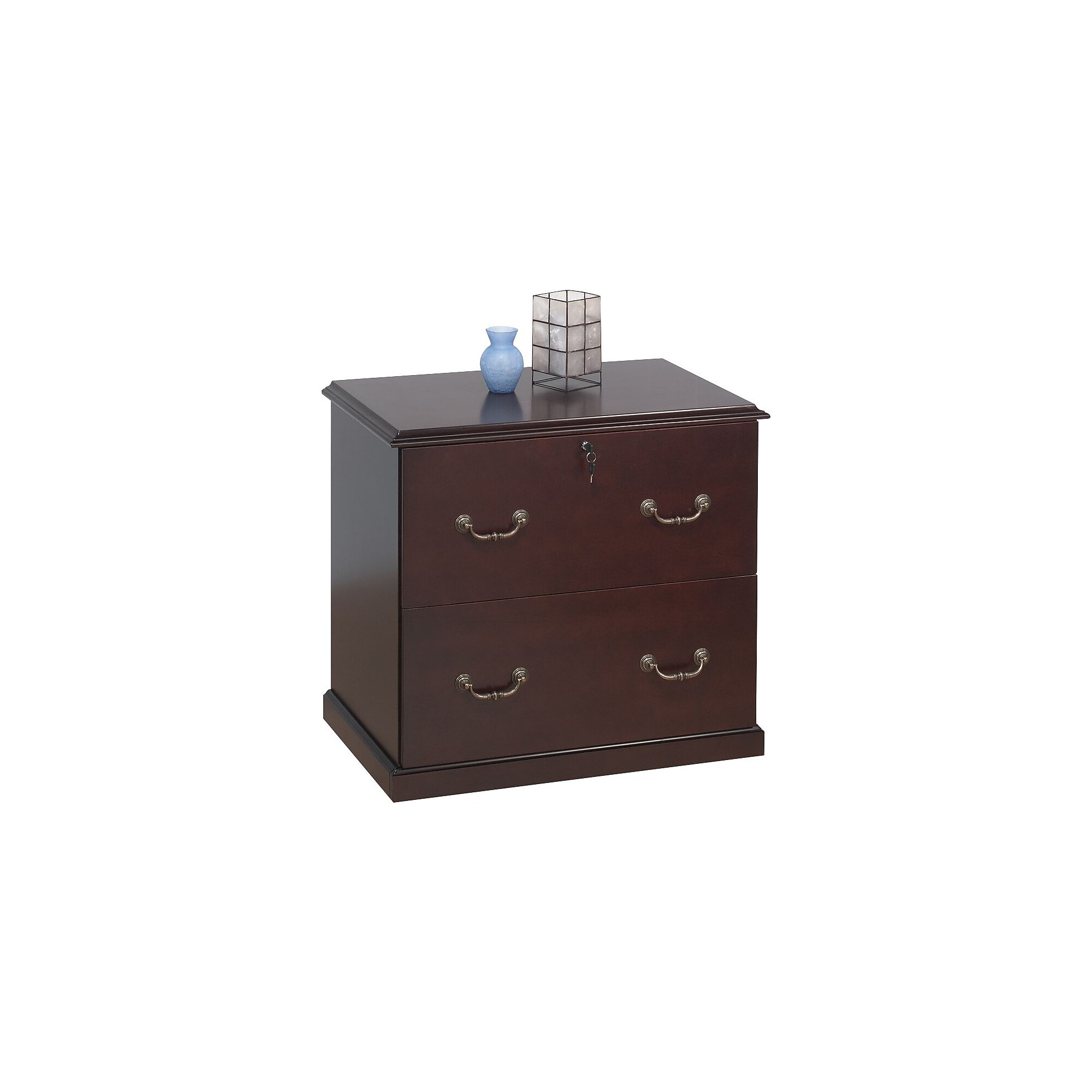 Staples Wood Veneer Lateral File Cabinet, 30″ Wide, 2-Drawer, Cherry Sansujyuku sansujyuku.com