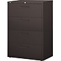 Staples® Lateral File Cabinet, Letter/Legal, 4-Drawer, Black, 18 3/4"D~#|#~s0062200_sc7