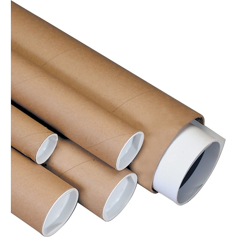 Kraft Kraft Mailing Tubes, 1-1/2" x 18", 50/Case image 1