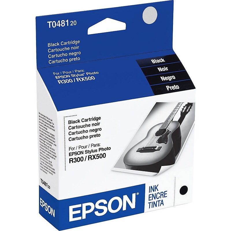 Epson T48 Black Standard Yield Ink Cartridge image 1