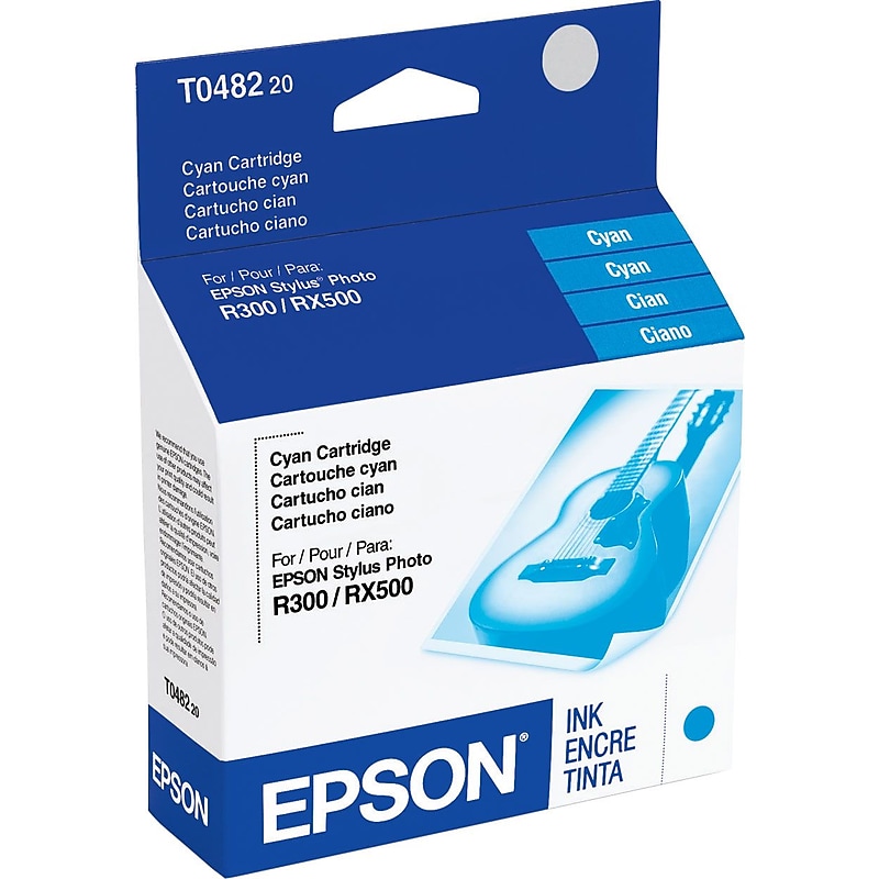 Epson T048 Cyan Standard Yield Ink Cartridge image 1