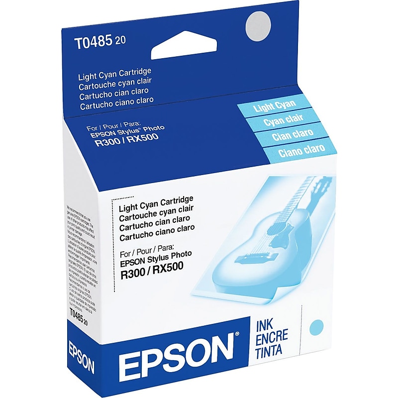 Epson T048 Light Cyan Standard Yield Ink Cartridge image 1