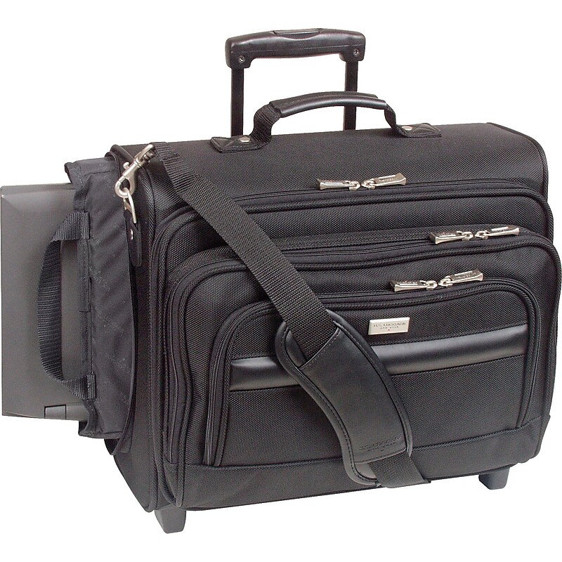 Solo New York 15.6" Polyester Rolling Laptop Bag, Black (B64-4) image 1