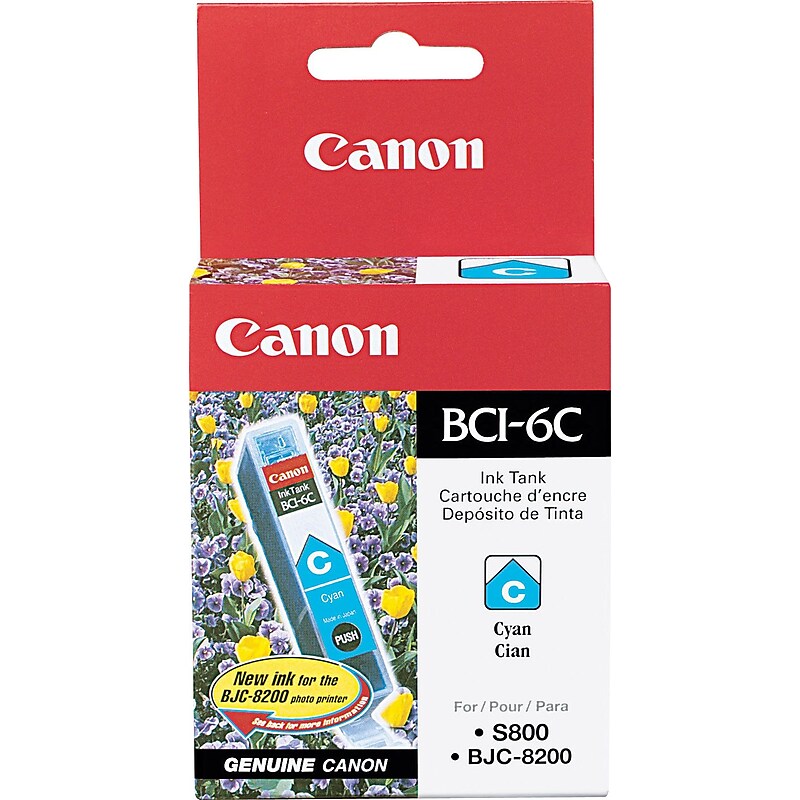 Canon 6 Cyan Standard Yield Ink Cartridge (4706A003) image 1