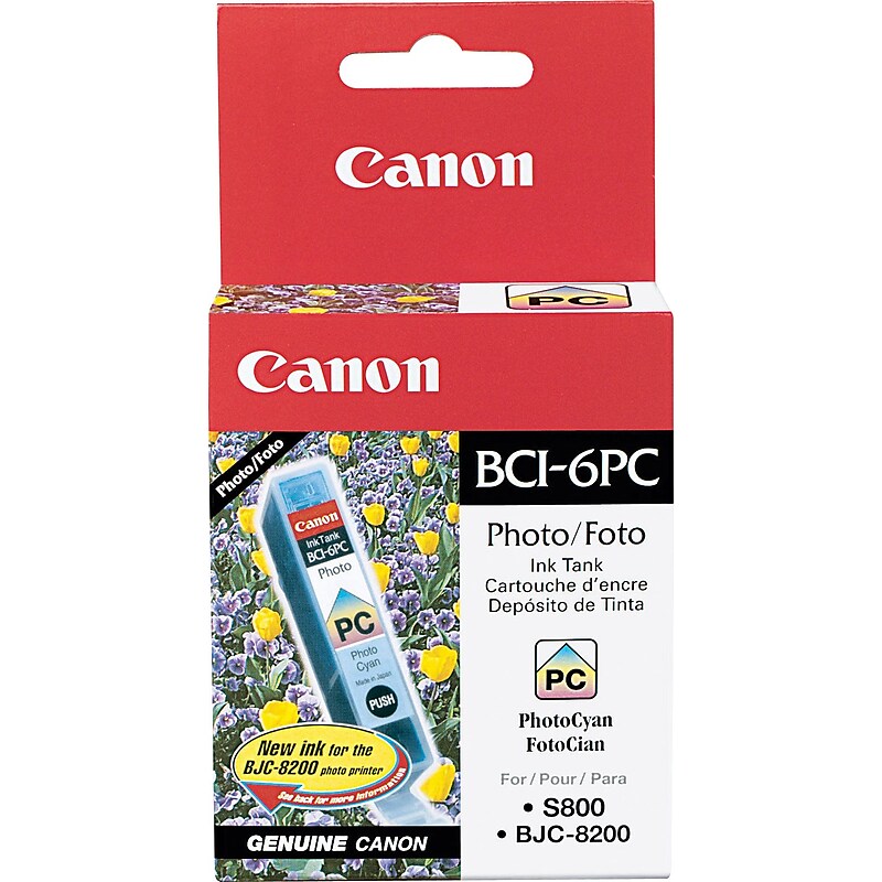 Canon 6 Photo Cyan Standard Yield Ink Cartridge (4709A003) image 1