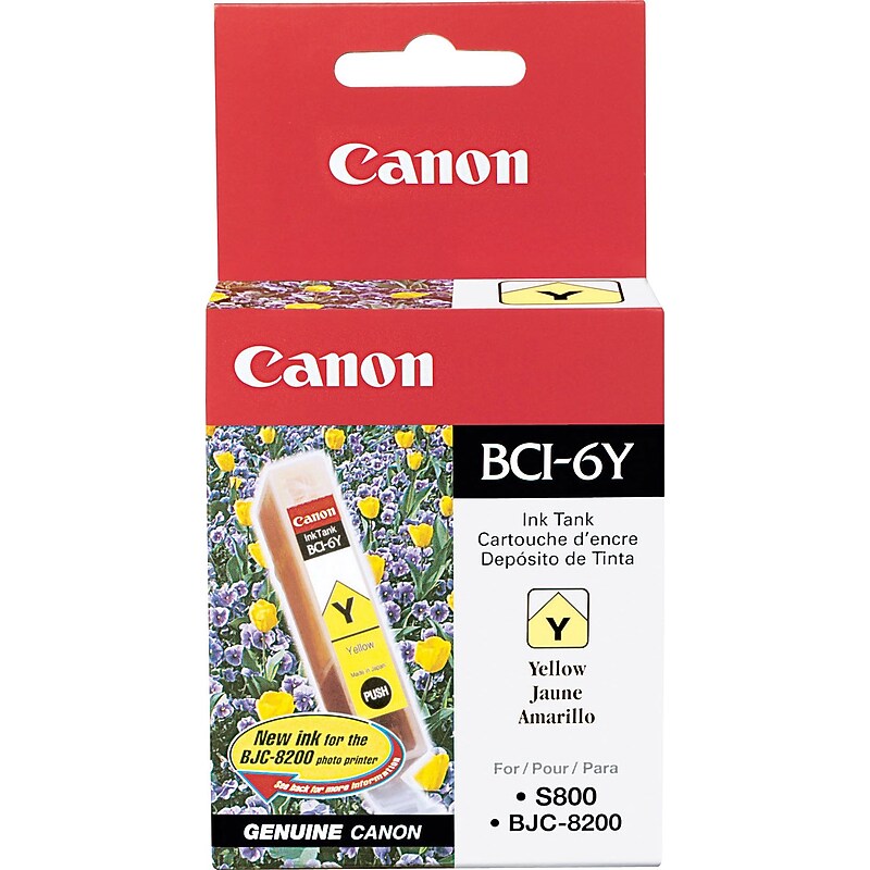 Canon 6 Yellow Standard Yield Ink Cartridge (4708A003) image 1