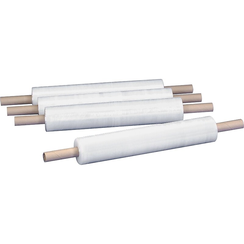 30" x 1000' 70 Gauge Cast Stretch Wrap, Clear, 4/Carton (SF307) image 1