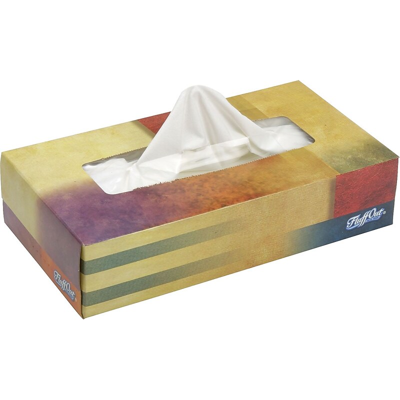 Marcal Fluff Out Facial Tissue, 2-ply, 100 Tissues/Box, 6 Boxes/Pack (2612) image 1