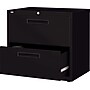 Staples® Lateral File Cabinet, Letter/Legal, 2-Drawer, Black, 18 3/4"D~#|#~s0067182_sc7