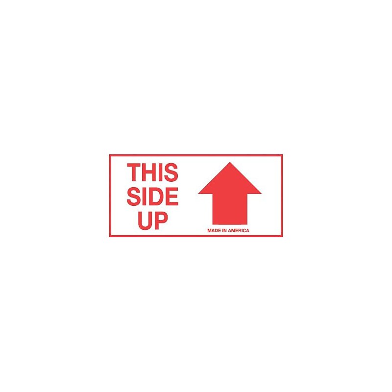 "This Side Up" Shipping Label, 2" x 4", 500/Roll image 1