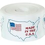 Tape Logic Labels, "Made in the U.S.A.", 3" x 4-1/2", Red/White/Blue, 500/Roll (USA503)~#|#~s0067418_sc7
