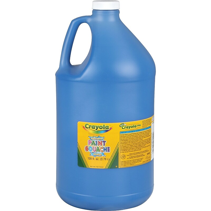 Crayola Washable Kid's Paint, Blue, 1 Gallon (54-2128-042) image 1