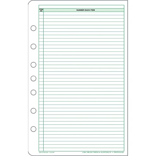 DayTimer Accessories To Be Done Desk Staples