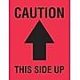 Tape Logic Labels, "Caution This Side Up", Arrow, 4" x 3", Red/Black, 500/Roll (DL1720)~#|#~s0069522_sc7