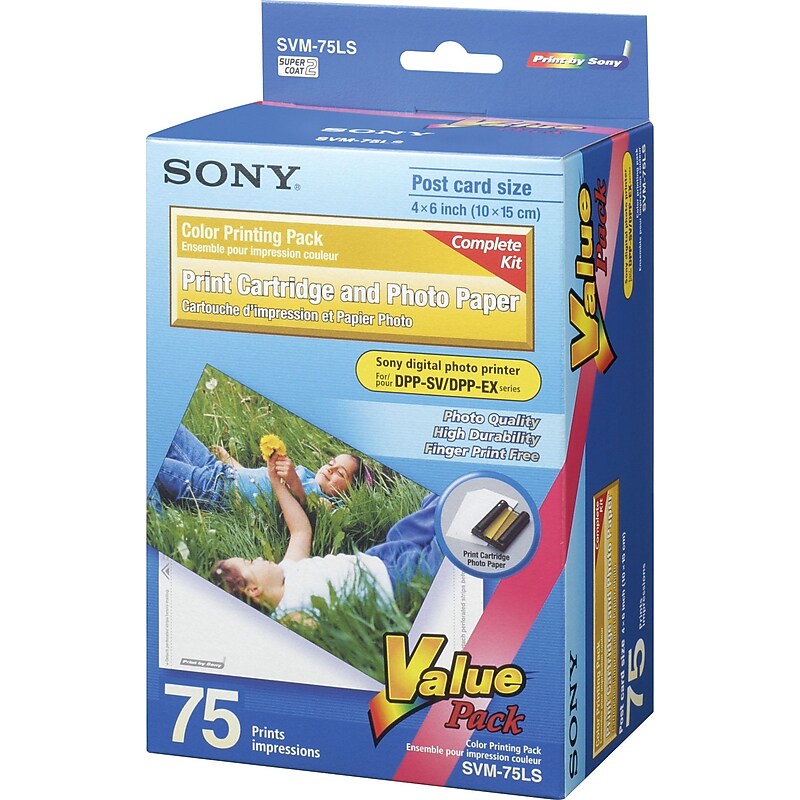 Sony 4" x 6" Photo Pack for EX-50, 75/Pack image 1