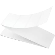 4 x 2-1/2 Perfed White Permanent Thermal Transfer Fanfold Intermec Compatible Label/Ribbon Kit