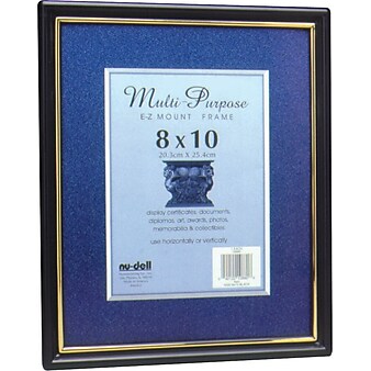 Nu-Dell® E-Z-Mount Frame, 10x8", Glass Face