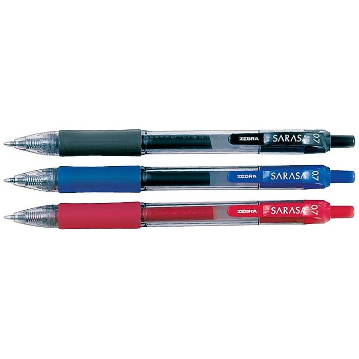 Zebra Sarasa Dry X20 Retractable Gel Pen, Medium Point, 0.7mm