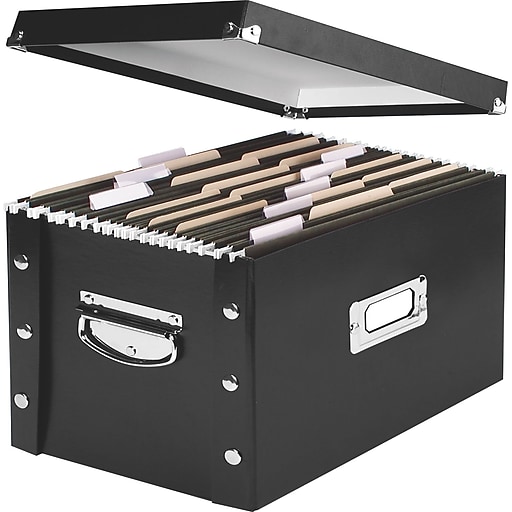 24 x 15 x 10 Interlocking Flap File Storage Boxes 12/Bundle
