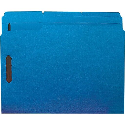Shop Staples for Manila Folders, 2 Fasteners, 1/3 Tab, Legal, Blue, 50/BX