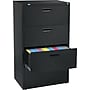 Staples® Lateral File Cabinet, Letter/Legal, 4-Drawer, Black, 18 3/4"D~#|#~s0075108_sc7