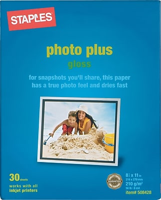 staples print glossy paper