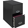 Office Designs Vertical File Cabinet, 22", 2- Drawer, Letter Size, Black~#|#~s0081172_sc7