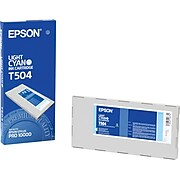 Epson T504 Light Cyan Standard Yield Ink Cartridge