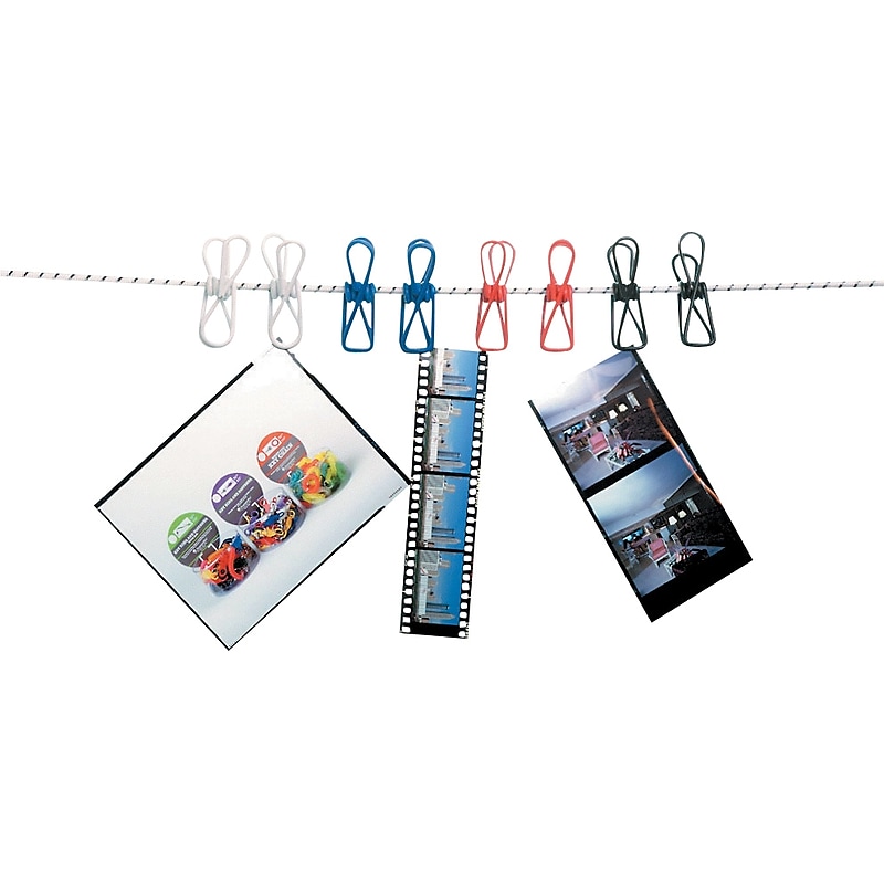 Clothesline W/Spring Clips, Stretches over 30 Feet image 1