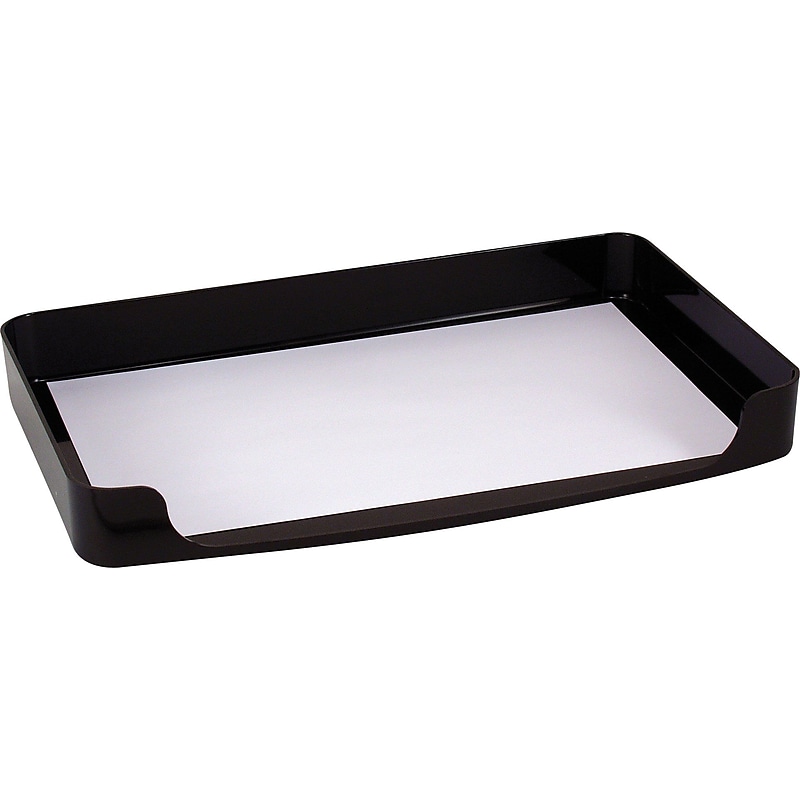 Officemate  2200 Series Tray, Side-Load, Legal, Black, 2"H x 15 7/8"W x 10 1/4"L, 1/Pk image 1