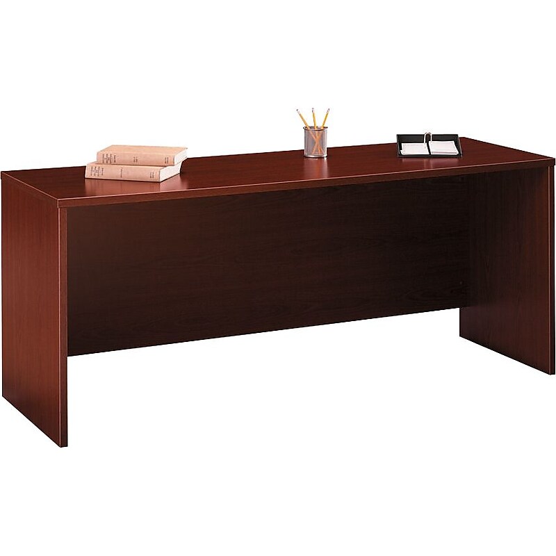Bush Business Furniture Westfield 72"W Credenza Desk, Mahogany (WC36726) image 1
