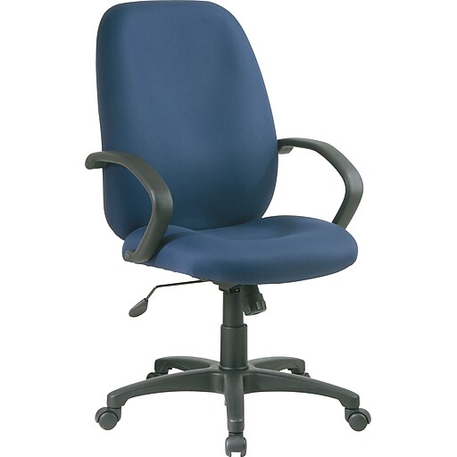 Office Star™ Fabric Executive Office Chair, Blue, Fixed Arm (EX2654225