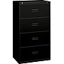 HON Lateral File, 4 Drawers, Molded Pull, 30"W, Black Finish (BSX434LP)~#|#~s0086742_sc7