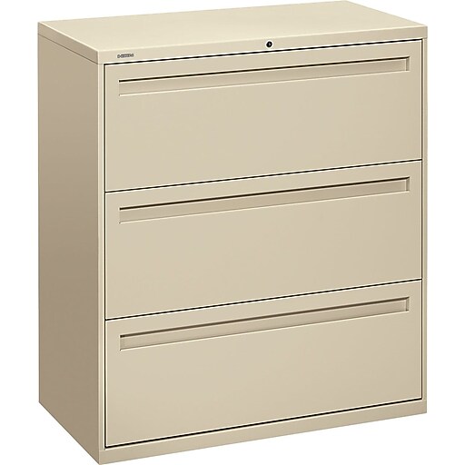 HON Brigade™ 700 Series 3 Drawer Lateral File, Putty/Beige ...